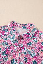 Printed Short Sleeve Mini Shirt Dress Casual Dresses