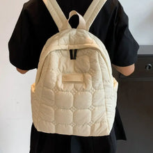 Quilted Polyester Backpack Bag Backpacks