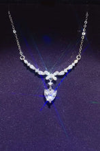 1 Carat 925 Sterling Silver Moissanite Necklace Silver One Size