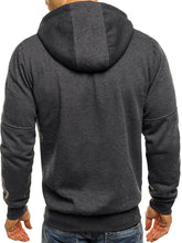 Men's Full Size Zip Up Long Sleeve Hoodie Plus Size Mens Tops