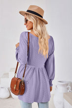 V-Neck Lantern Sleeve Blouse Woman Blouses