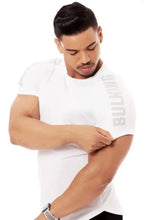 Men's Plus Size Letter Round Neck Short Sleeve T-Shirt Mens Tops