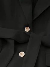 Blazer für Damen ohne Ärmel mit Taillengürtel und Reverskragen, Oberbekleidung