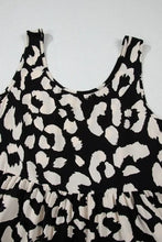 Leopard Print Sleeveless Summer Mini Dress Woman Casual Dress