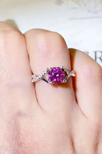 1 Carat Moissanite Crisscross 925 Sterling Silver Ring Rings