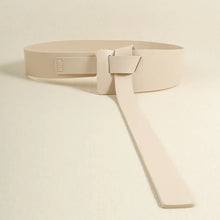 Knot Detail PU Belt Ivory One Size Belts