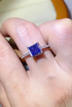 1 Carat Moissanite 925 Sterling Silver Square Ring Rings