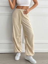 Devine Drawstring Joggers with Pockets Woman Pants