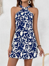Floral Print Sleeveless Mini Dress