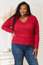 Culture Code Full Size Wide Notch Relax Top Woman Blouses
