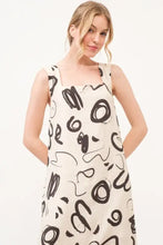 And The Why Square Neck Abstract Printed Maxi Dress Woman Casual Dress