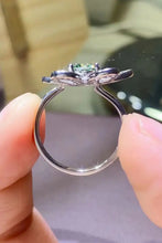 1 Carat Moissanite Flower Shape Open Ring Rings