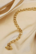 Chain Stainless Steel Necklace Gold One Size