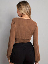 V Neck Crop Top Woman Blouses