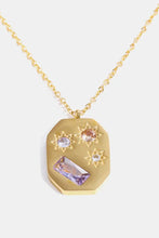 Inlaid Zircon Pendant Stainless Steel Necklace Necklaces
