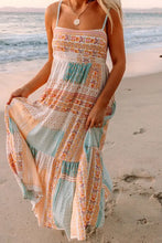 Printed Square Neck Cami Dress Multicolor Casual Dresses