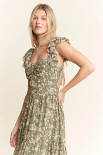 Jade By Jane Ruffle Sleeve Tiered Maxi Dress Woman Casual Dress