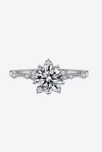 1 Carat Moissanite 6-Prong Ring Silver