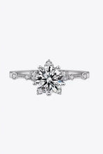 1 Carat Moissanite 6-Prong Ring Silver Rings