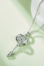 Adored Moissanite Key Pendant Necklace Necklaces