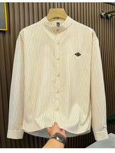 Men's Striped Button-Down Shirt