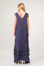 And The Why Washed Cotton Gauze Fringe Detail Tiered Dress Casual Dresses