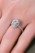 2 Carat Moissanite Platinum-Plated Ring Rings