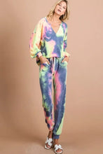 BiBi Tie Dye French Terry Casual Pants Woman Pants