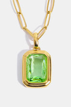 Zircon 18K Gold-Plated Geometrical Shape Pendant Necklace Necklaces