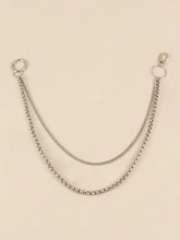 Double-Layered Metal Chain Belt Belts