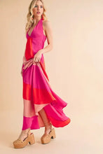 Aemi+Co Color Block Sleeveless Maxi Dress Casual Dresses