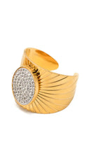 Wide Band Stainless Steel Open Ring Rings