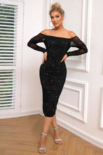 Long Sleeve Off-Shoulder Ruched Dress Cocktail Dress
