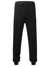 Men's Full Size Drawstring Pants with Pockets Plus Size Black