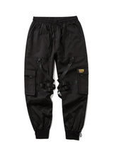 Men's Plus Size Elastic Waist Joggers Black
