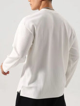 Men's Plus Size Round Neck Long Sleeve T-Shirt