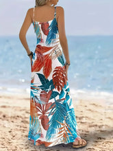 Printed Scoop Neck Maxi Cami Dress