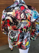 Men's Full Size Printed Collared Neck Long Sleeve Shirt Plus Size