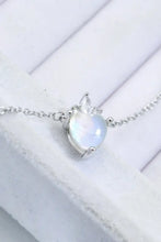 925 Sterling Silver Moonstone Heart Pendant Necklace Necklaces