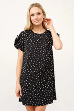 And The Why Embellished Sleeve Polka Dots Shift Dress Casual Dresses
