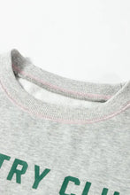 Pickleball Round Neck Dropped Shoulder Sweatshirt Woman Sweatshirts