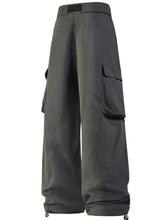 Men's Cargo Wide Leg Pants with Belt