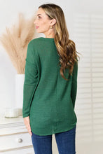 Culture Code Full Size Scoop Neck Patch Pocket Top Woman Blouses