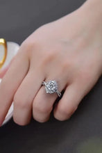 Floral 2 Carat Moissanite Crisscross Ring Rings