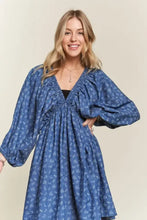 ADORA Batwing Sleeves Floral Dress Casual Dresses