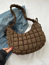 Bubble Texture Ruched Strap Quilted Shoulder Bag Shoulder Bags