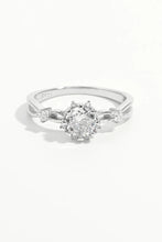 925 Sterling Silver Inlaid Zircon Ring Silver