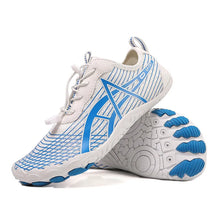 Elastic Lock Laces Mesh Breathable Hike Footwear Sky Blue