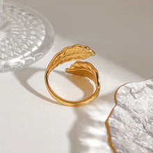 18K Gold-Plated Leaf Wrap Ring