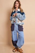 POL Corduroy Jacquard Patchwork Button Up Jacket Woman Outerwear